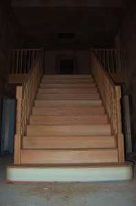 6ft wide oak stairs